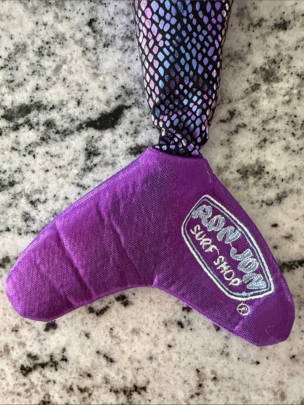 Ron Jon Mermaid Doll with Teal Hair and Purple Scale Dress
